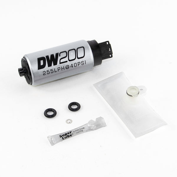 DeatschWerks 255 LPH In-Tank Fuel Pump w/ 08+ Hyundai Genesis Coupe / 10-13 Kia Forte Set Up Kit - Bull Strap