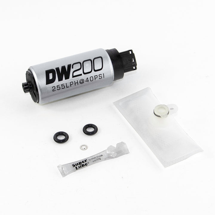 DeatschWerks 255 LPH In-Tank Fuel Pump w/ 08+ Hyundai Genesis Coupe / 10-13 Kia Forte Set Up Kit - Bull Strap