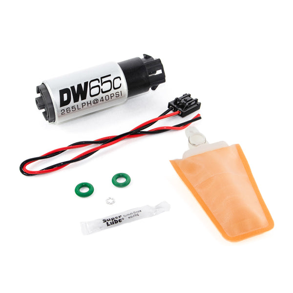 DeatschWerks 265 LPH Compact In-Tank Fuel Pump w/ 04+ Lotus Elise/Exige Set Up Kit - Bull Strap