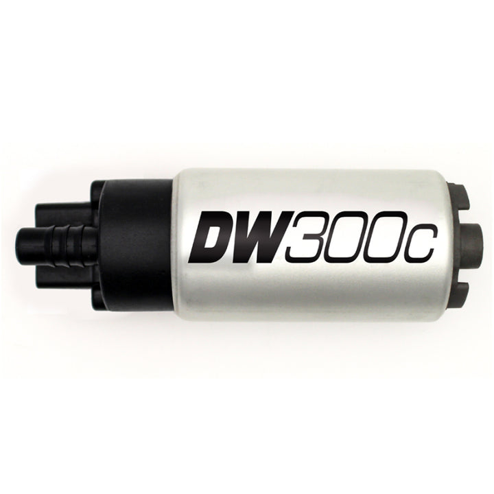 DeatschWerks 340lph DW300C Compact Fuel Pump w/ 99-04 Ford Lightning Set Up Kit (w/o Mounting Clips) - Bull Strap