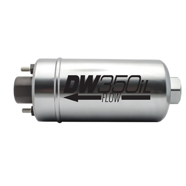 DeatschWerks 350 LPH DW350iL In-Line External Fuel Pump (No Bracket) - Bull Strap