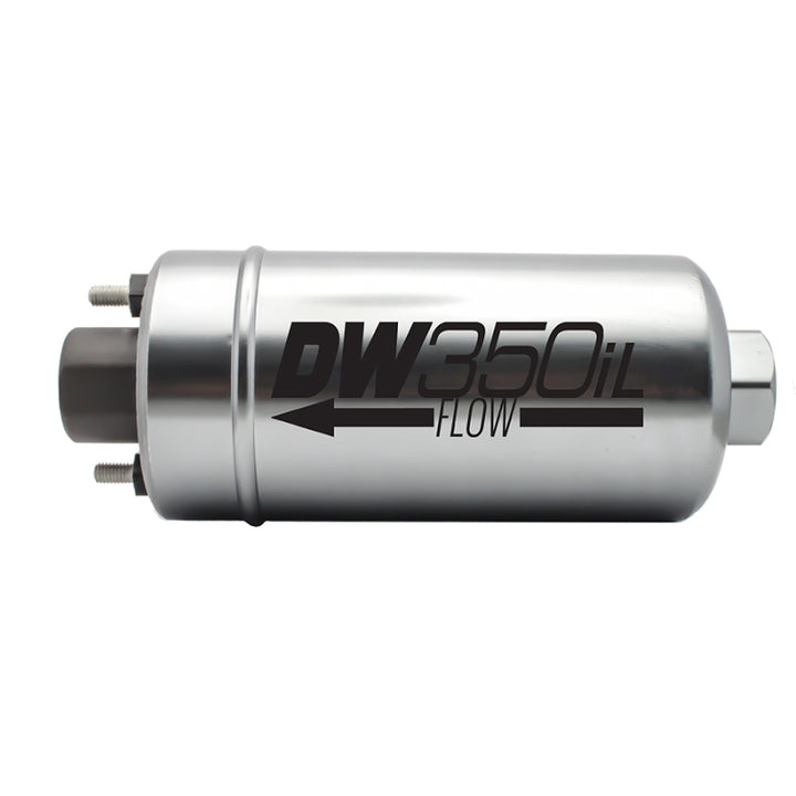 DeatschWerks 350 LPH DW350iL In-Line External Fuel Pump (No Bracket) - Bull Strap