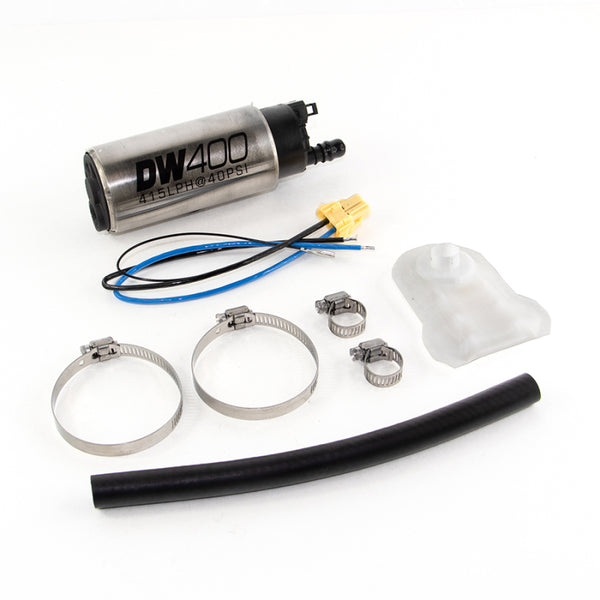 DeatschWerks 415LPH DW400 In-Tank Fuel Pump w/ 9-1043 Install Kit 93-98 Nissan Skyline R33 - Bull Strap
