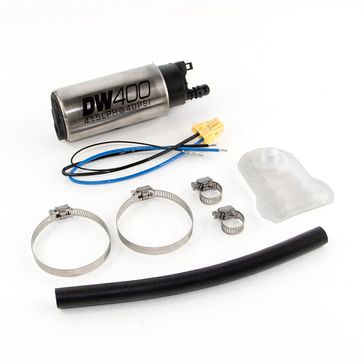 DeatschWerks 415LPH DW400 In-Tank Fuel Pump w/ 9-1043 Install Kit 93-98 Nissan Skyline R33 - Bull Strap