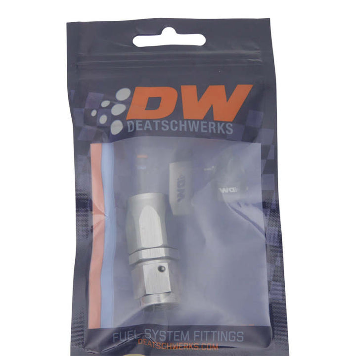 DeatschWerks 6AN Female Swivel Straight Hose End CPE - Bull Strap