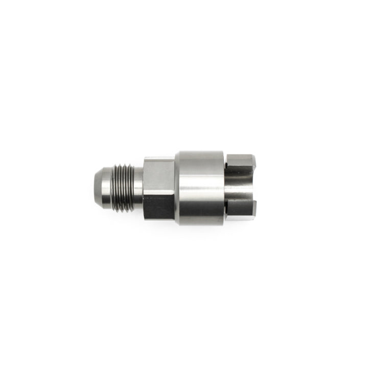 DeatschWerks 6AN Male 3/8in Female EFI Quick Connect Adapter - Bull Strap