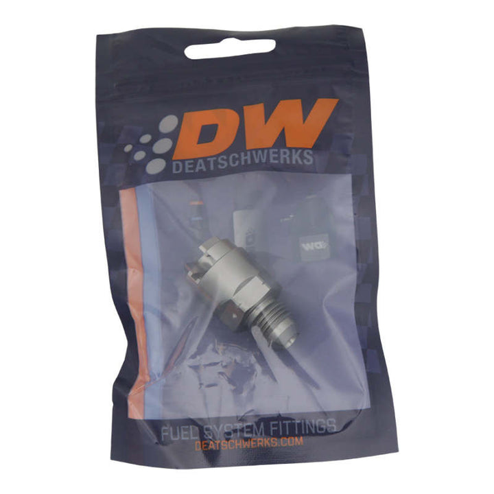 DeatschWerks 6AN Male Flare to 1/4in Female EFI Quick Connect Adapter - Bull Strap