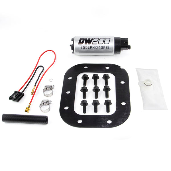 DeatschWerks 84-85 Chevy Corvette 5.7L DW200 255 LPH In-Tank Fuel Pump w/ Install Kit - Bull Strap