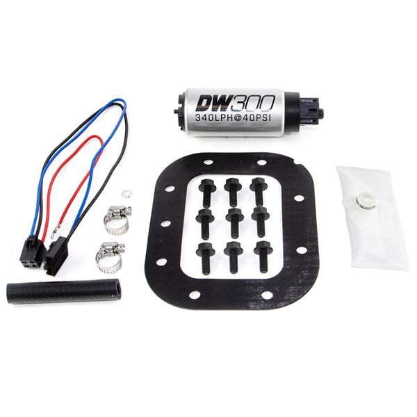 DeatschWerks 86-89 Chevy Corvette 5.7L DW300 340 LPH In-Tank Fuel Pump w/ Install Kit - Bull Strap