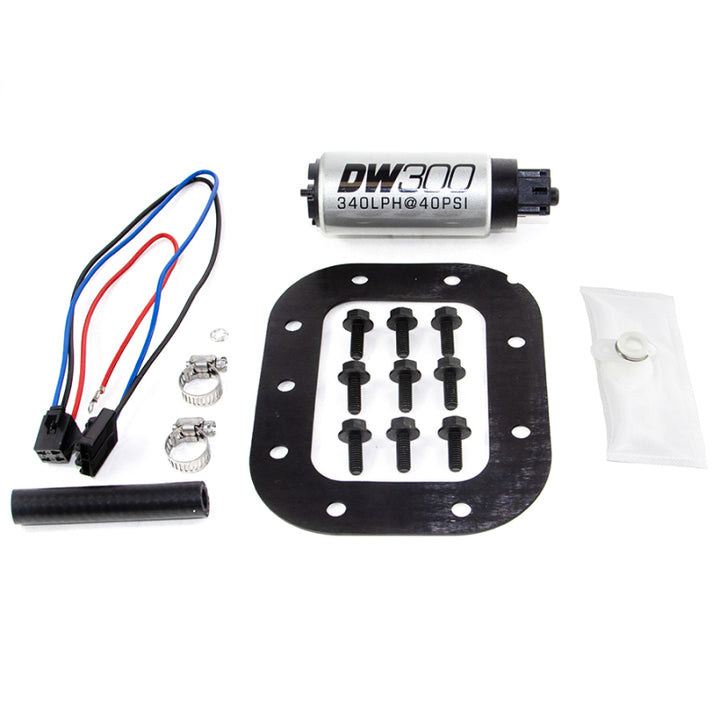 DeatschWerks 86-89 Chevy Corvette 5.7L DW300 340 LPH In-Tank Fuel Pump w/ Install Kit - Bull Strap
