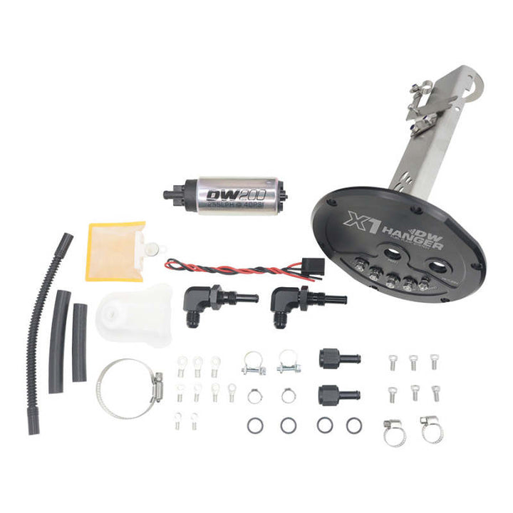 DeatschWerks 89-93 Nissan S13 R32 Skyline (non-GTR) X1 Series Fuel Pump Module w/ DW200 Pump - Bull Strap