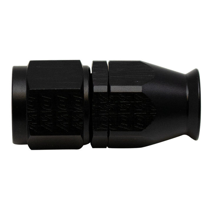 DeatschWerks 8AN Female Swivel Straight Hose End PTFE (Incl 1 Olive Insert) - Anodized Matte Black - Bull Strap