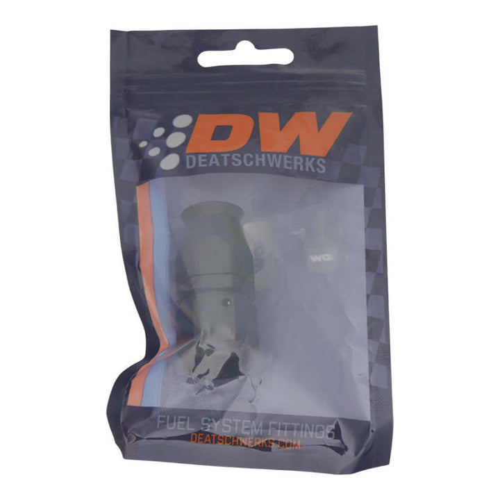 DeatschWerks 8AN Female Swivel Straight Hose End PTFE (Incl 1 Olive Insert) - Anodized Matte Black - Bull Strap