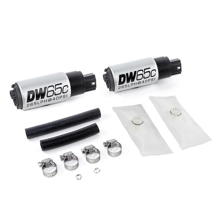DeatschWerks 99-04 Ford Lightning DW65C 265lph Compact In-Tank Fuel Pump w/ Install Kit - Bull Strap
