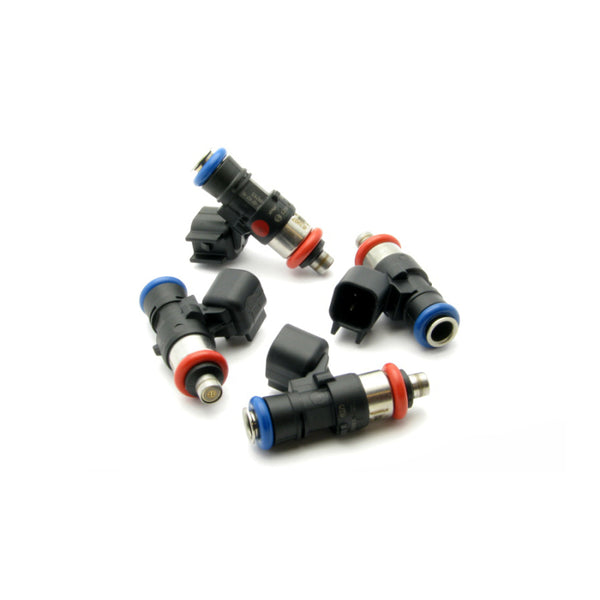 DeatschWerks Bosch EV14 Universal 40mm Compact 90lb/hr Injectors (Set of 4) - Bull Strap