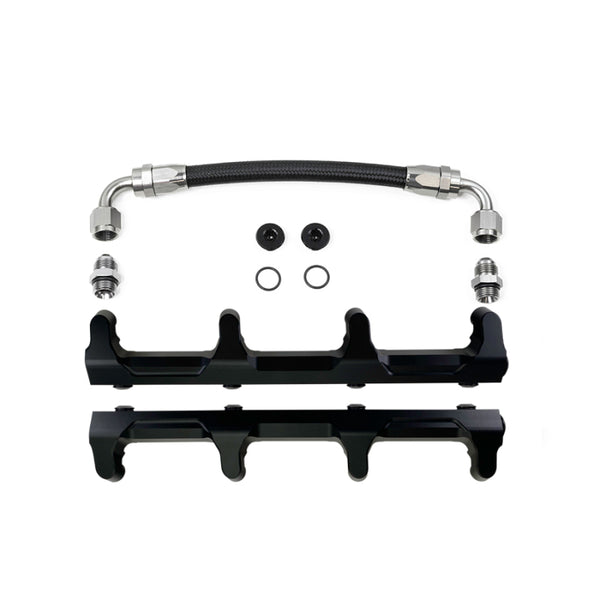 DeatschWerks Chevrolet LSA/LS9 Fuel Rails with Crossover - Bull Strap