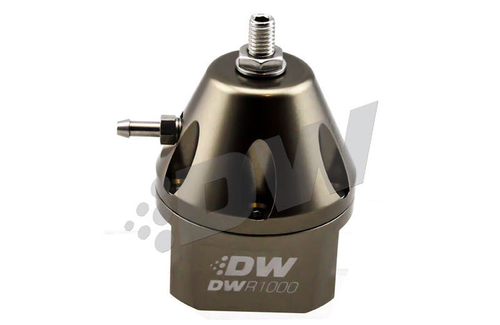 DeatschWerks DWR1000 Adjustable Fuel Pressure Regulator - Titanium - Bull Strap