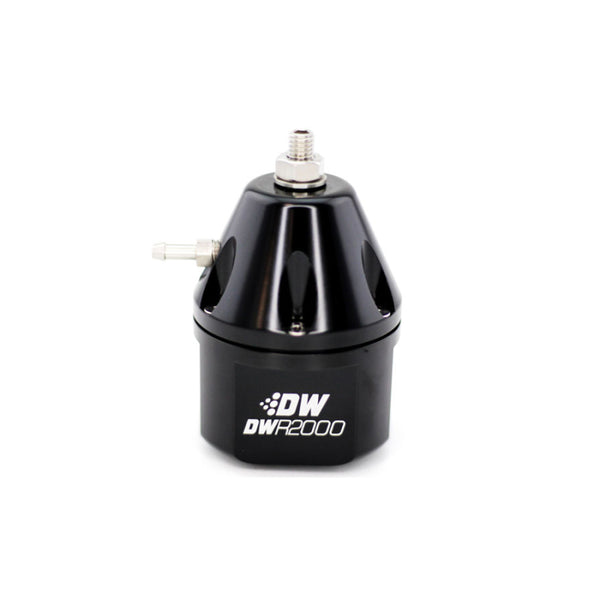 DeatschWerks DWR2000 Adjustable Fuel Pressure Regulator - Black - Bull Strap