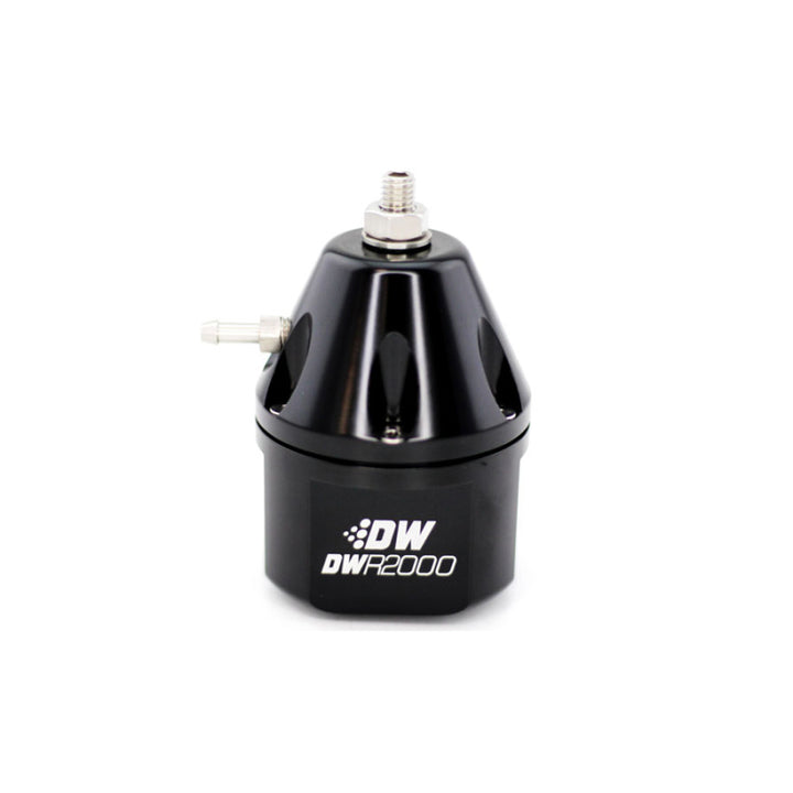 DeatschWerks DWR2000 Adjustable Fuel Pressure Regulator - Black - Bull Strap