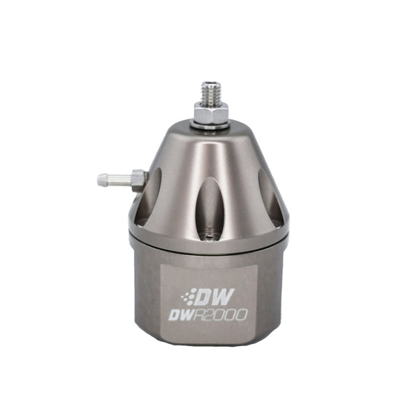 DeatschWerks DWR2000 Adjustable Fuel Pressure Regulator - Titanium - Bull Strap
