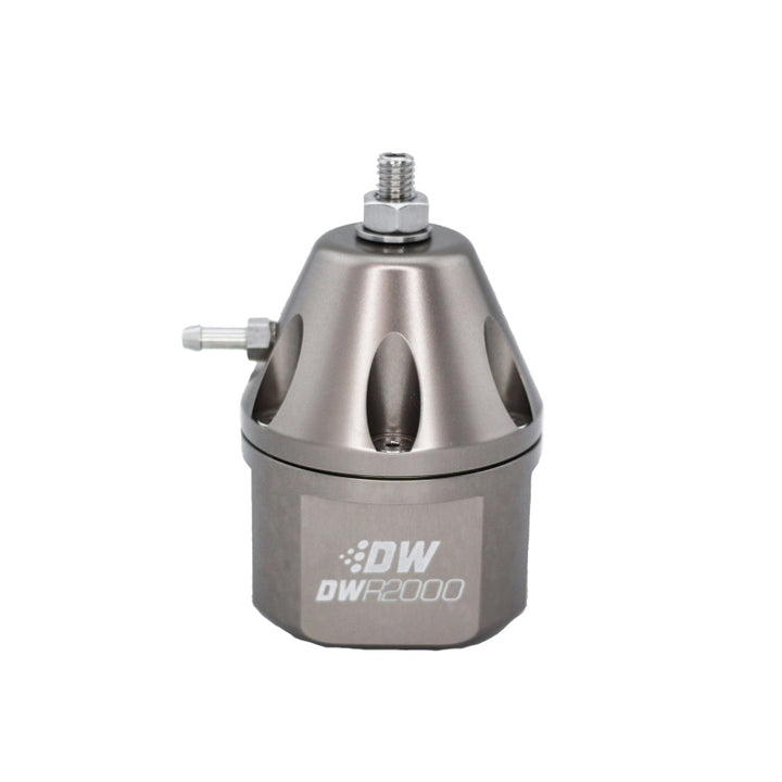 DeatschWerks DWR2000 Adjustable Fuel Pressure Regulator - Titanium - Bull Strap