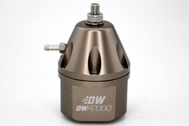 DeatschWerks DWR2000 Adjustable Fuel Pressure Regulator - Titanium - Bull Strap