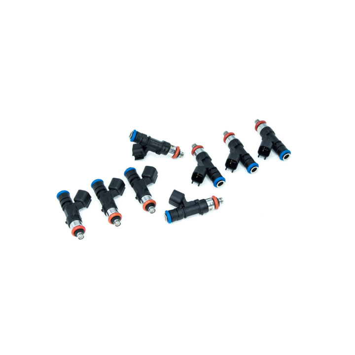 DeatschWerks LS2 / 05-06 6.0L V8 Cadillac CTS-V 42lb Injectors - Set of 8 - Bull Strap