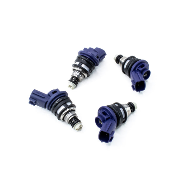 DeatschWerks Nissan G20 / SR20 / 240sx 740cc Side Feed Injectors - Bull Strap