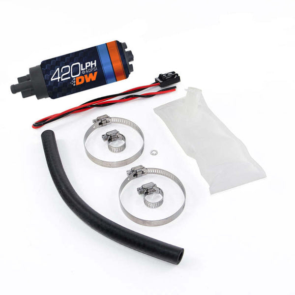 Deatschwerks DW420 Series 420lph In-Tank Fuel Pump w/ Install Kit For 90-96 300ZX Z32 - Bull Strap