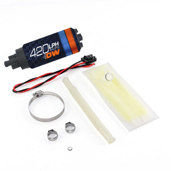 Deatschwerks DW420 Series 420lph In-Tank Fuel Pump w/ Install Kit For BMW E36 / E46 - Bull Strap