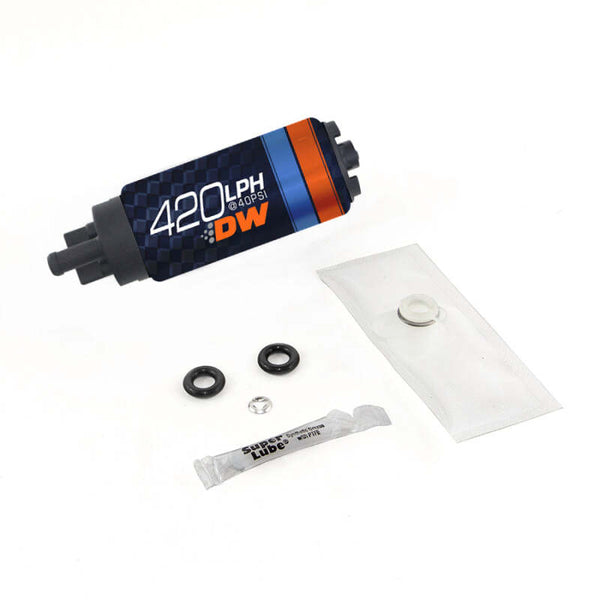 Deatschwerks DW420 Series 420lph In-Tank Fuel Pump w/ Install Kit For Civic (Excludes Si) 06-11 - Bull Strap