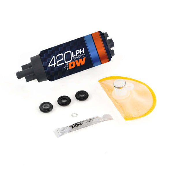Deatschwerks DW420 Series 420lph In-Tank Fuel Pump w/ Install Kit For G35 03-08 350Z 03-08 - Bull Strap