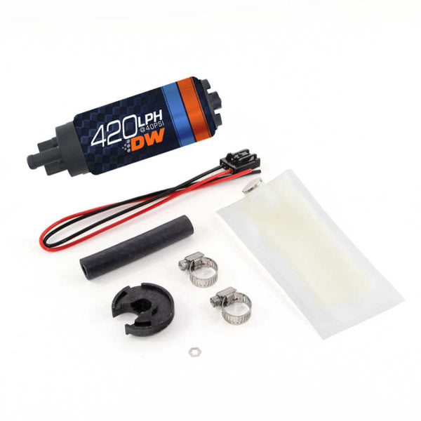 Deatschwerks DW420 Series 420lph In-Tank Fuel Pump w/ Install Kit For Miata 94-05 - Bull Strap