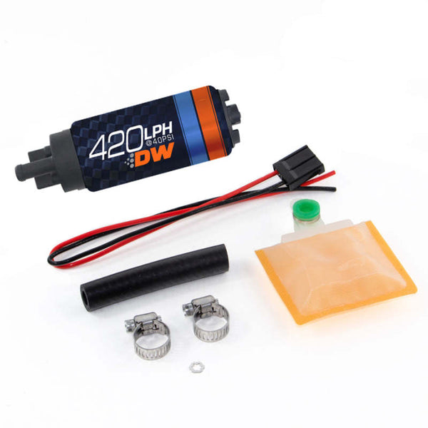 Deatschwerks DW420 Series 420lph In-Tank Fuel Pump w/ Universal Install Kit - Bull Strap