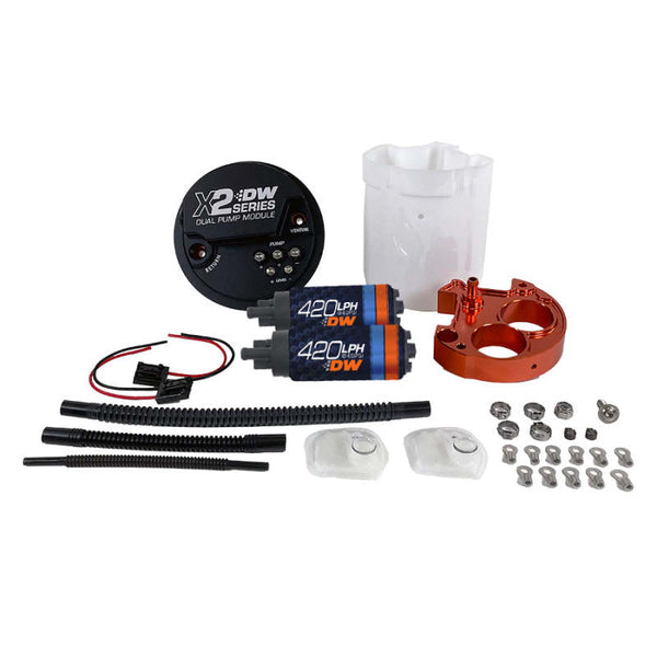 Deatschwerks X2 Series Fuel Pump Module with Dual DW420 Pumps For 2008-21 WRX/STI - Bull Strap