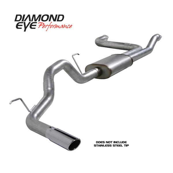 Diamond Eye KIT 3-1/2in CB SGL GAS AL NISSAN TITAN 5.6L 07-10 - Bull Strap