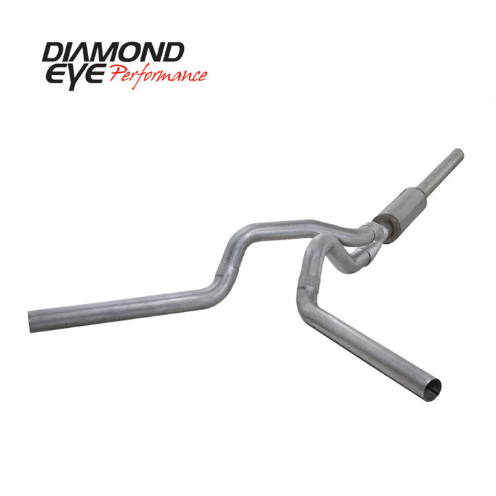 Diamond Eye KIT 4in CB MFLR RPLCMENT PIPE DUAL AL: 2004.5-2007.5 DODGE CUMMINS 600 - Bull Strap