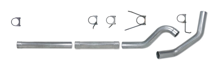 Diamond Eye KIT 4in CB MFLR RPLCMENT PIPE SGL AL: 2004.5-2007.5 DODGE CUMMINS 600 - Bull Strap