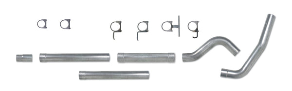 Diamond Eye KIT 4in CB MFLR RPLCMENT PIPE SGL AL: 94-97 FORD 7.3L F250/F350 PWRSTROKE - Bull Strap
