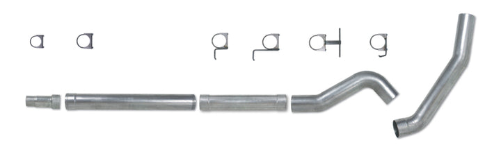 Diamond Eye KIT 5in CB MFLR RPLCMENT PIPE SGL AL: 03-07 FORD 6.0L F250/F350 - Bull Strap