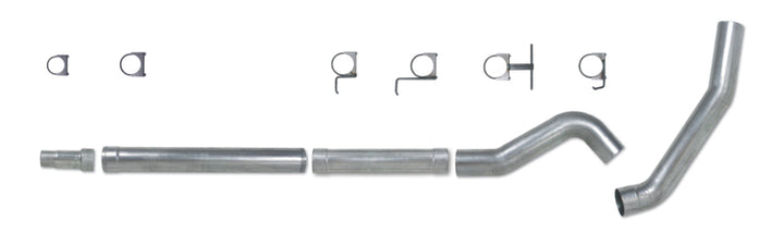 Diamond Eye KIT 5in CB MFLR RPLCMENT PIPE SGL AL: 03-07 FORD 6.0L F250/F350 - Bull Strap
