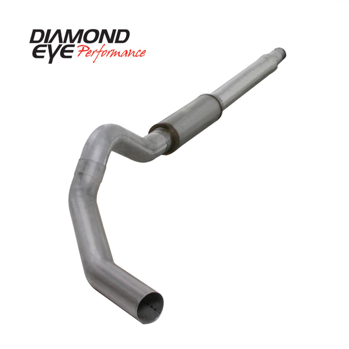 Diamond Eye KIT 5in CB MFLR RPLCMENT PIPE SGL AL: 03-07 FORD 6.0L F250/F350 - Bull Strap