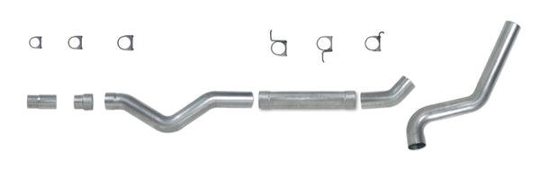 Diamond Eye KIT 5in CB MFLR RPLCMENT PIPE SGL AL: 2006-2007.5 CHEVY 6.6L 2500/3500 - Bull Strap