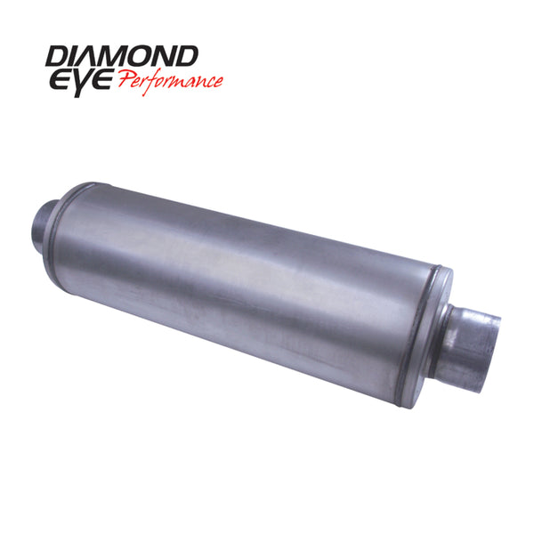 Diamond Eye Muffler 4inX30in LOUVERED AL - Bull Strap