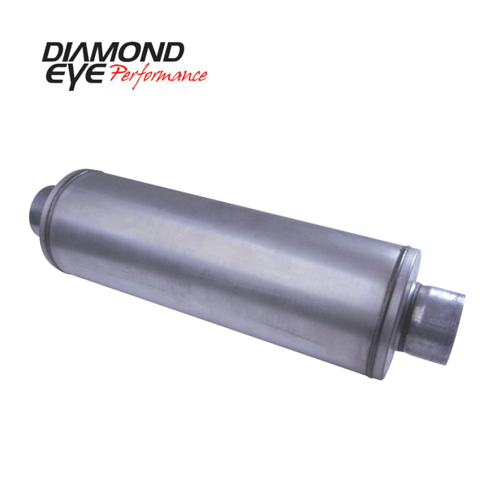 Diamond Eye Muffler 4inX30in LOUVERED AL - Bull Strap