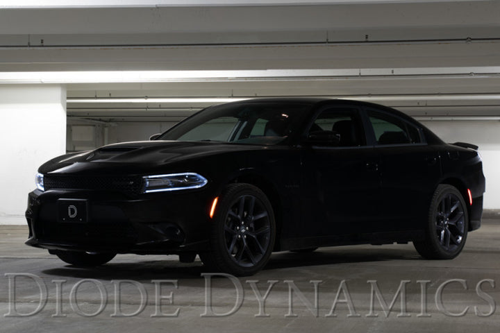 Diode Dynamics 15-21 Dodge Charger LED Sidemarkers - Smoked (set) - Bull Strap