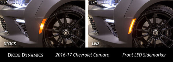 Diode Dynamics 16-21 Chevrolet Camaro LED Sidemarkers Smoked (set) - Bull Strap