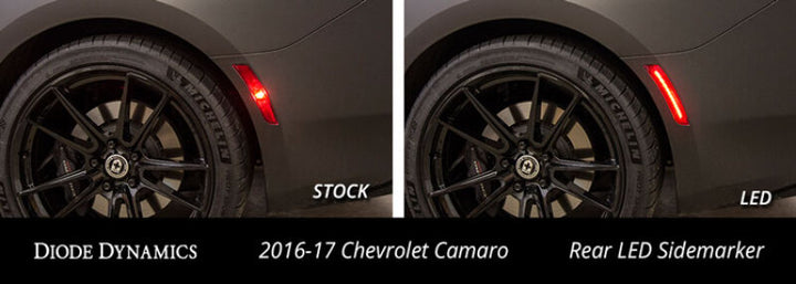 Diode Dynamics 16-21 Chevrolet Camaro LED Sidemarkers Smoked (set) - Bull Strap