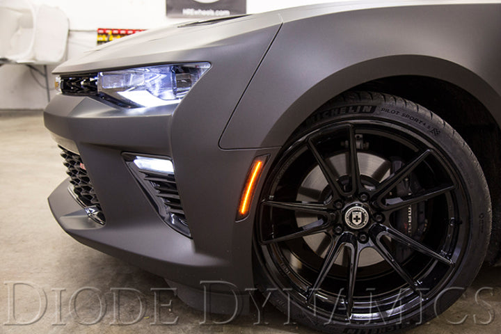 Diode Dynamics 16-21 Chevrolet Camaro LED Sidemarkers Smoked (set) - Bull Strap