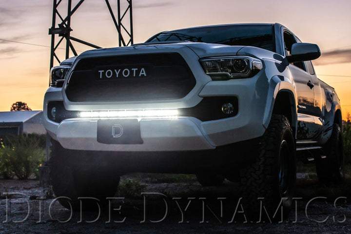 Diode Dynamics 16-21 Toyota Tacoma SS30 Stealth Lightbar Kit - White Combo - Bull Strap